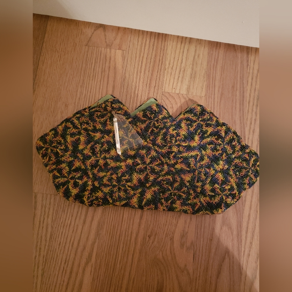 Vintage Rainbow Tulip Clutch